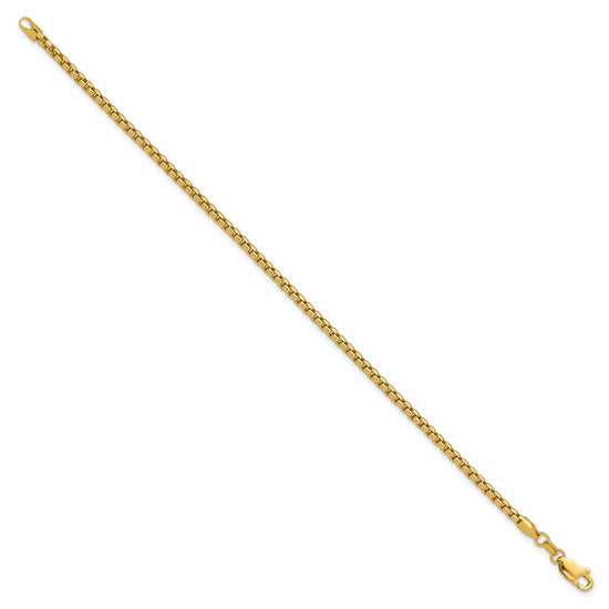 Gold (14K) Semi-Solid Round Box Chain