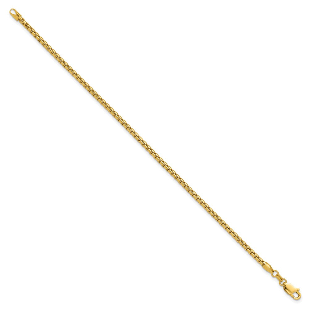 Gold (14K) Semi-Solid Round Box Chain
