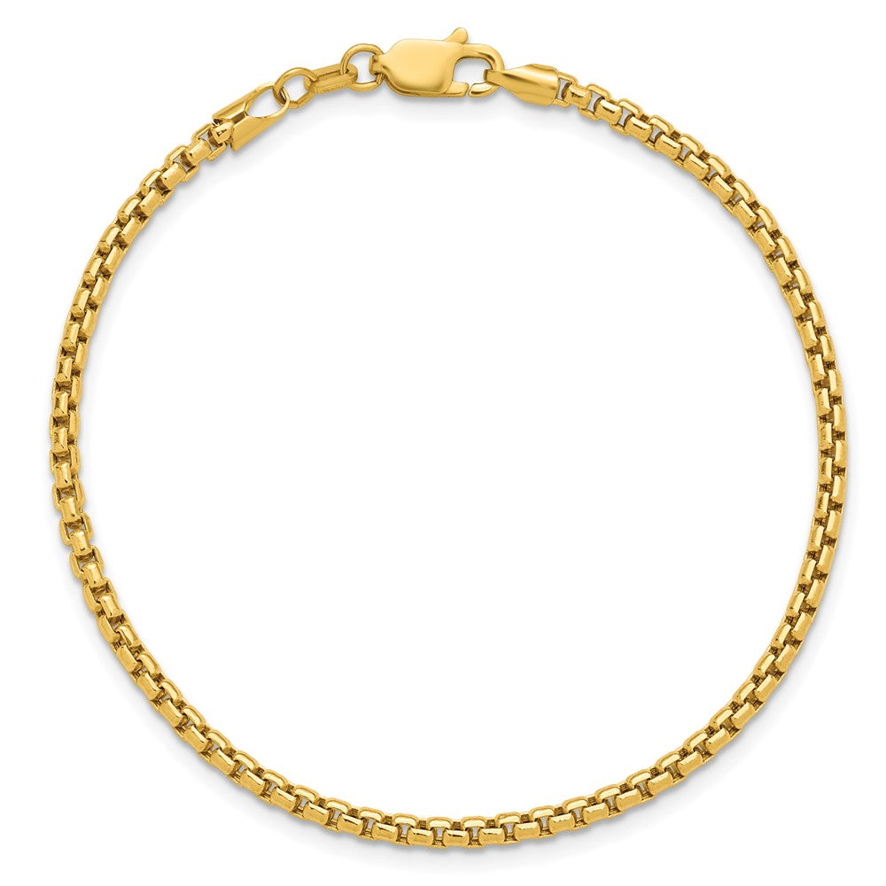 Gold (14K) Semi-Solid Round Box Chain
