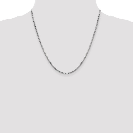 Gold (14K) Semi-Solid Round Box Chain