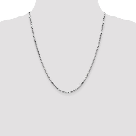 Gold (14K) Semi-Solid Round Box Chain