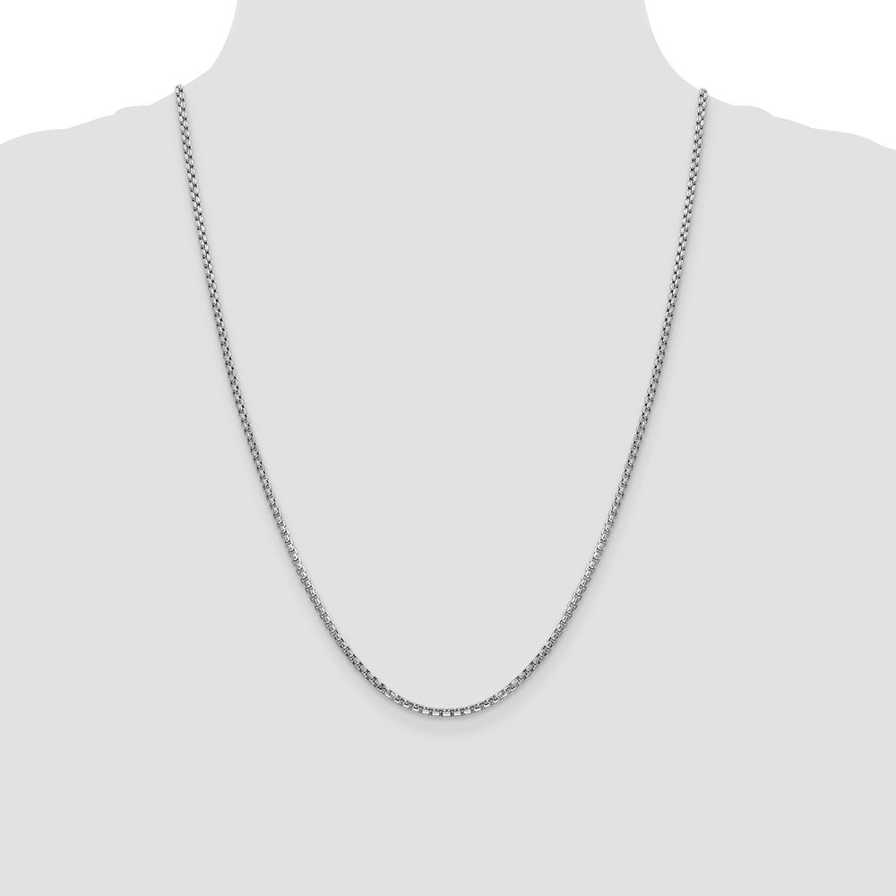 Gold (14K) Semi-Solid Round Box Chain