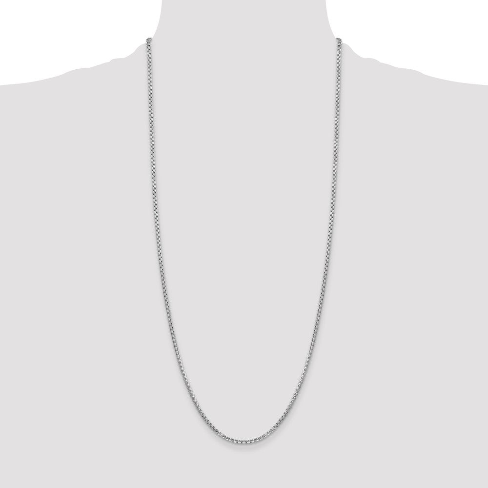 Gold (14K) Semi-Solid Round Box Chain