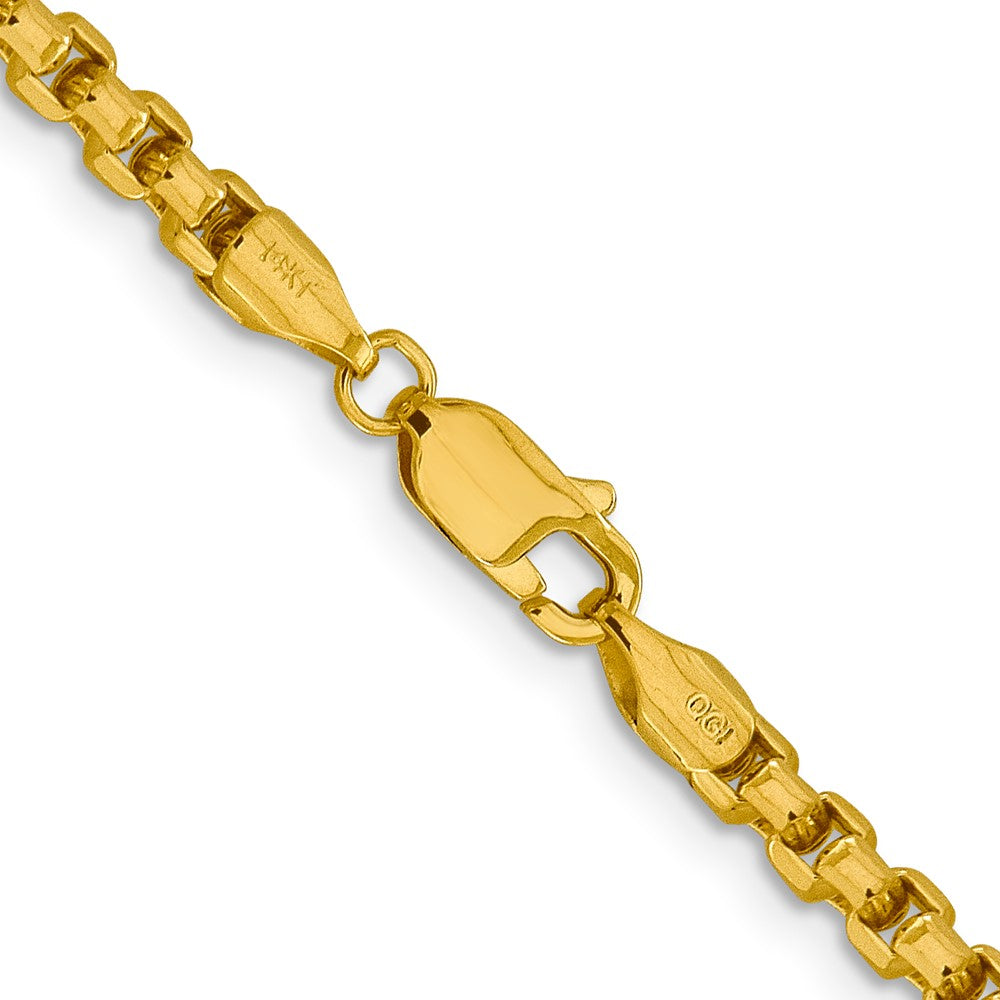 Gold (14K) Semi-Solid Round Box Chain