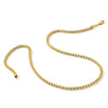 Gold (14K) Semi-Solid Round Box Chain