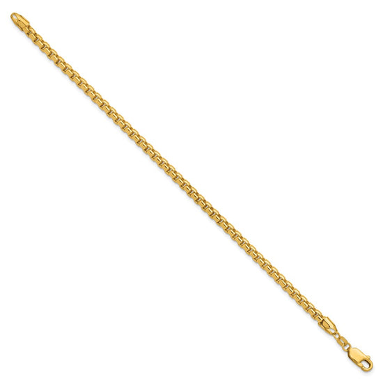 Gold (14K) Semi-Solid Round Box Chain