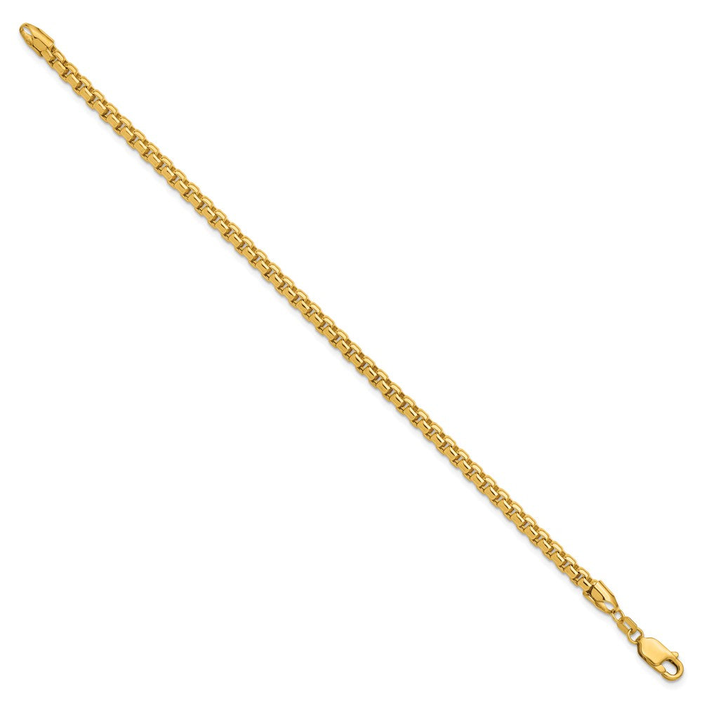 Gold (14K) Semi-Solid Round Box Chain