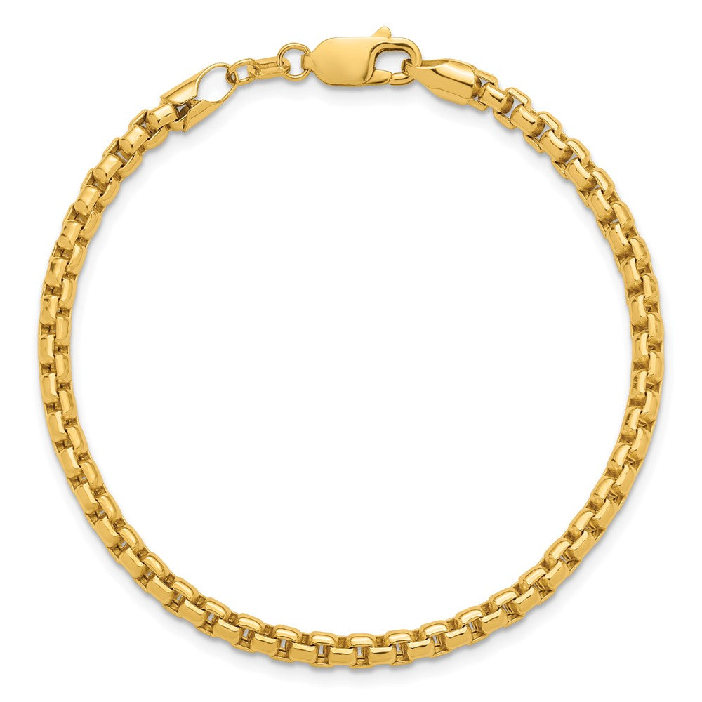 Gold (14K) Semi-Solid Round Box Chain