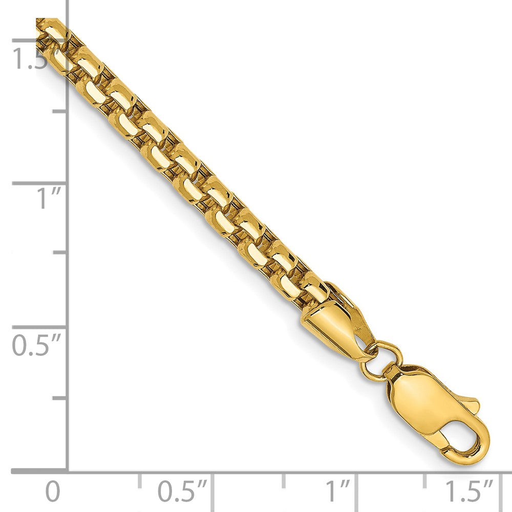 Gold (14K) Semi-Solid Round Box Chain