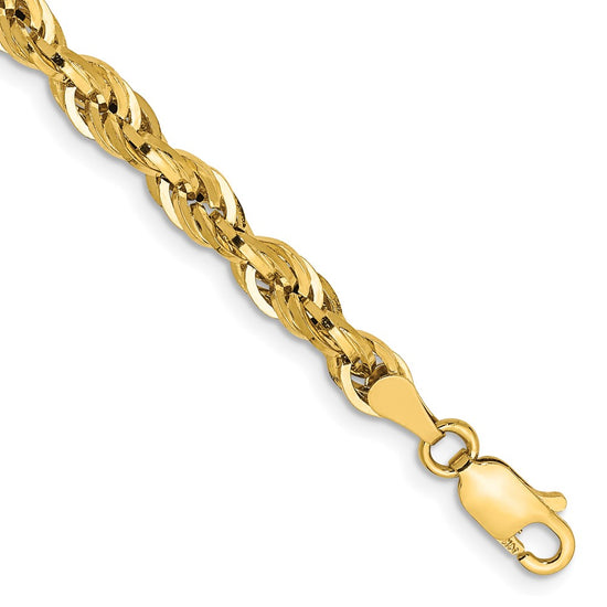 Gold (10K & 14K) Semi-Solid Rope Chains
