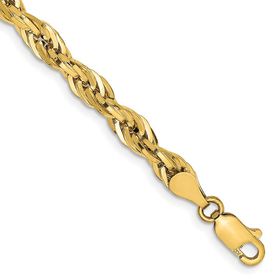 Gold (10K & 14K) Semi-Solid Rope Chains