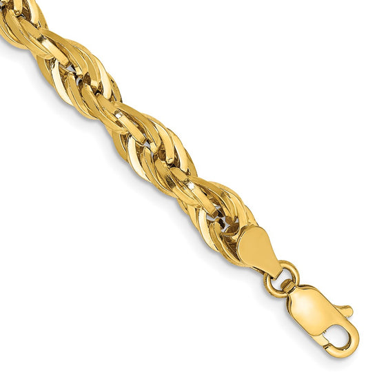 Gold (10K & 14K) Semi-Solid Rope Chains