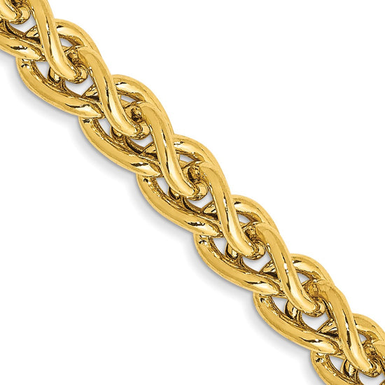 Gold (14K) Semi-Solid Wheat Chain