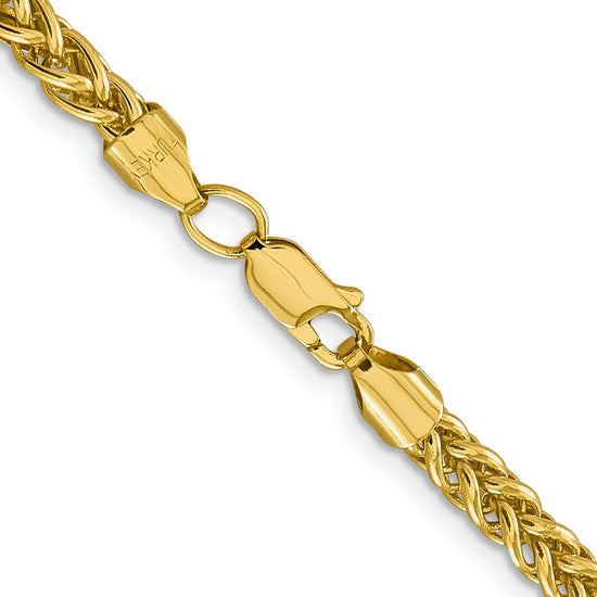 Gold (14K) Semi-solid 3-Wire Wheat Chain