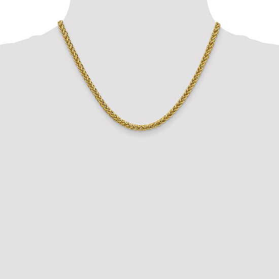 Gold (14K) Semi-solid 3-Wire Wheat Chain