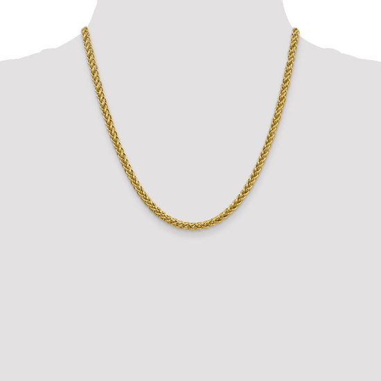 Gold (14K) Semi-solid 3-Wire Wheat Chain