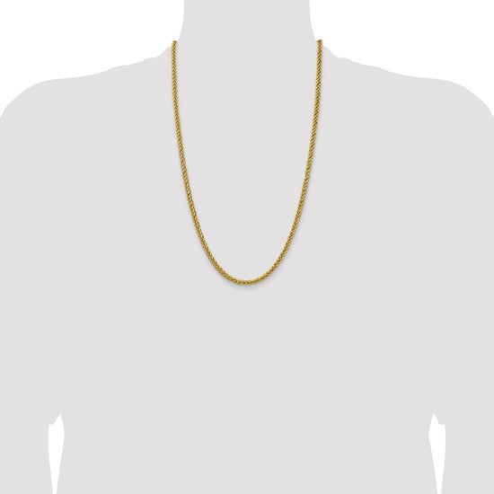 Gold (14K) Semi-solid 3-Wire Wheat Chain