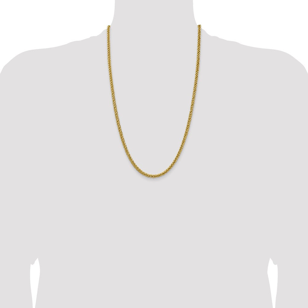 Gold (14K) Semi-solid 3-Wire Wheat Chain