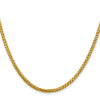 Gold (14K) Semi-Solid Diamond-Cut Wheat Chain