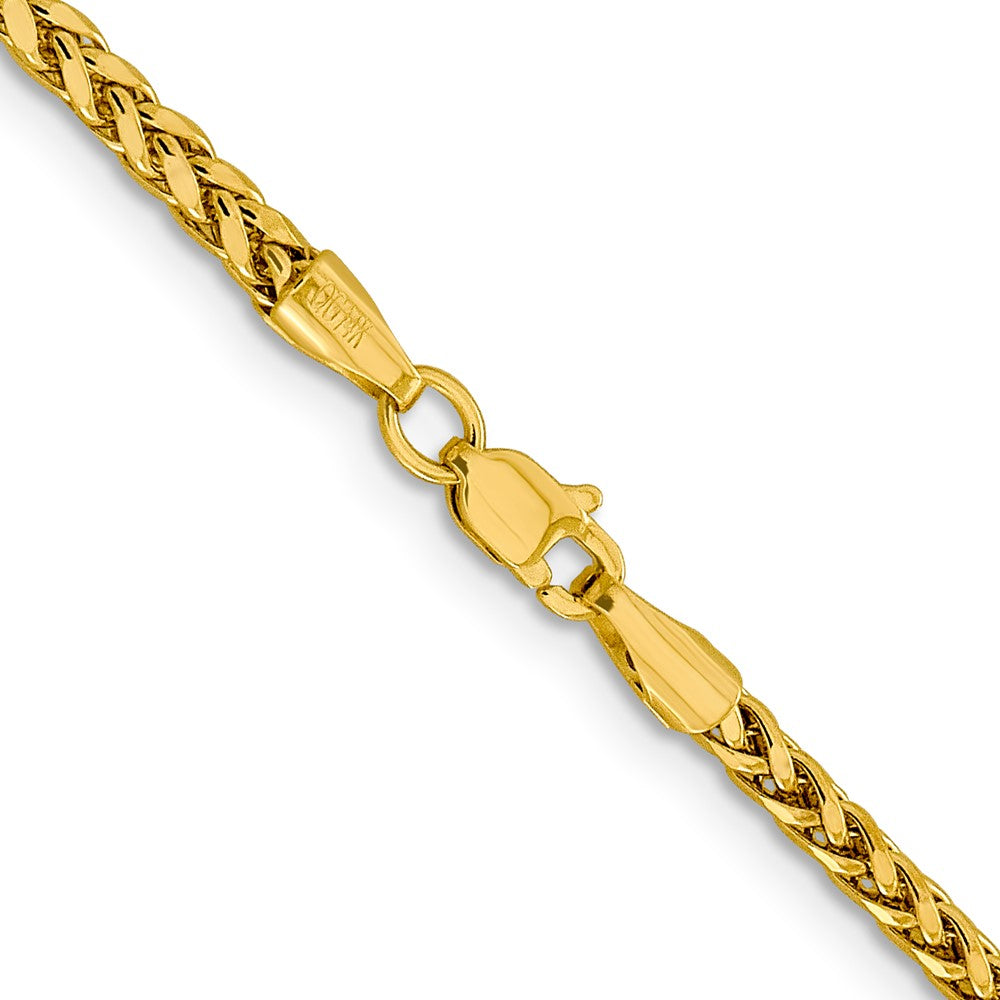 Gold (14K) Semi-Solid Diamond-Cut Wheat Chain