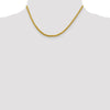 Gold (14K) Semi-Solid Diamond-Cut Wheat Chain
