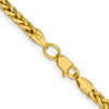 Gold (14K) Semi-Solid Diamond-Cut Wheat Chain