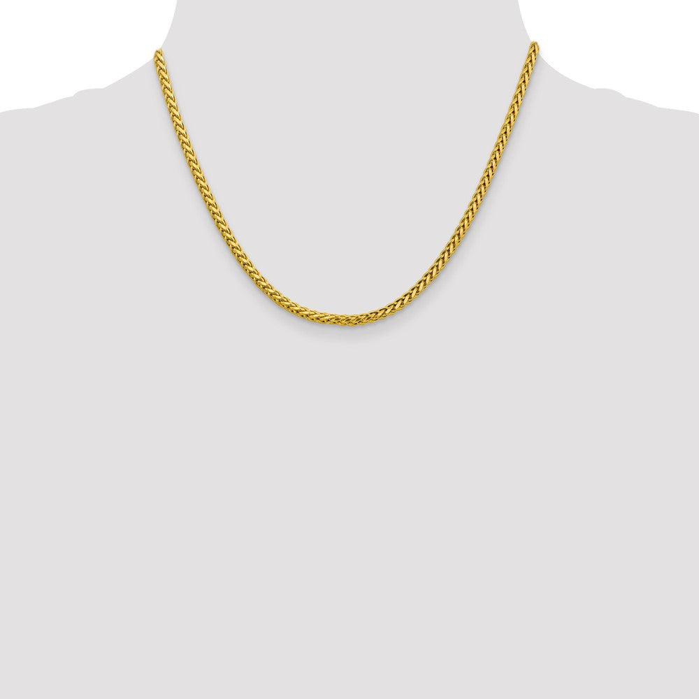 Gold (14K) Semi-Solid Diamond-Cut Wheat Chain