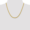 Gold (14K) Semi-Solid Diamond-Cut Wheat Chain