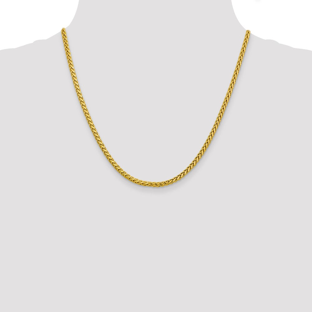 Gold (14K) Semi-Solid Diamond-Cut Wheat Chain