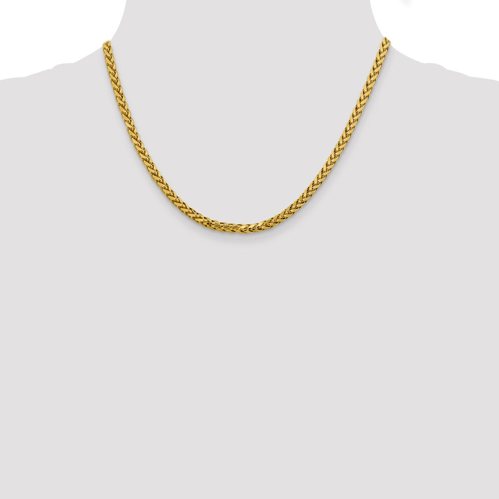 Gold (14K) Semi-Solid Diamond-Cut Wheat Chain