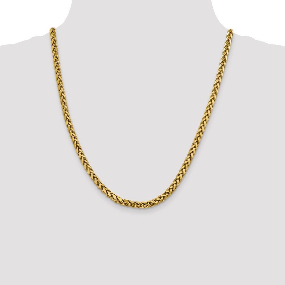 Gold (14K) Semi-Solid Diamond-Cut Wheat Chain