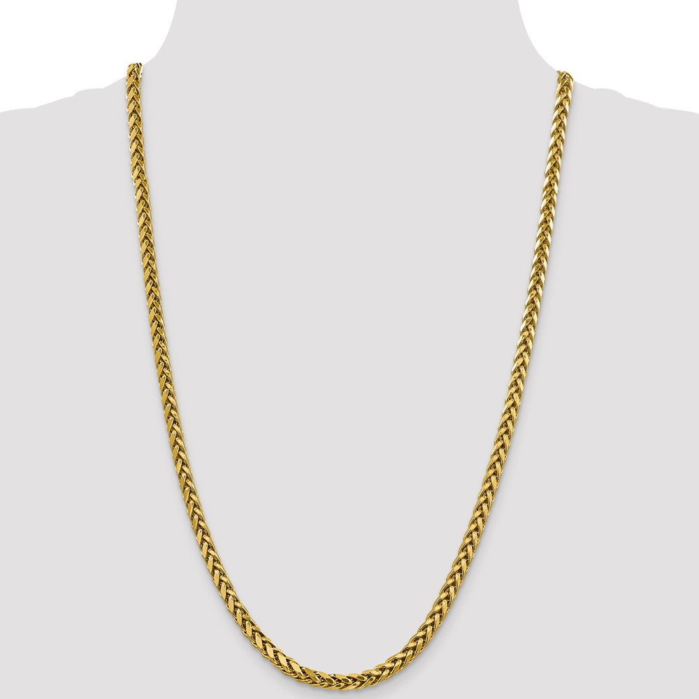 Gold (14K) Semi-Solid Diamond-Cut Wheat Chain