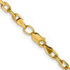 Gold (14K) Semi-solid Diamond-Cut Open Link Cable Chain