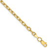 Gold (14K) Semi-solid Diamond-Cut Open Link Cable Chain