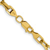 Gold (14K) Semi-solid Diamond-Cut Open Link Cable Chain