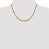 Gold (14K) Semi-solid Diamond-Cut Open Link Cable Chain