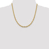 Gold (14K) Semi-solid Diamond-Cut Open Link Cable Chain