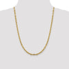 Gold (14K) Semi-solid Diamond-Cut Open Link Cable Chain