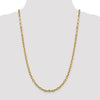 Gold (14K) Semi-solid Diamond-Cut Open Link Cable Chain