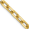 Gold (14K) Semi-solid Diamond-Cut Open Link Cable Chain