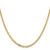 Gold (14K) Semi-solid Diamond-Cut Open Link Cable Chain