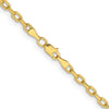 Gold (14K) Semi-solid Diamond-Cut Open Link Cable Chain
