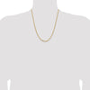 Gold (14K) Semi-solid Diamond-Cut Open Link Cable Chain