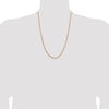 Gold (14K) Semi-solid Diamond-Cut Open Link Cable Chain