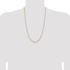 Gold (14K) Semi-solid Diamond-Cut Open Link Cable Chain