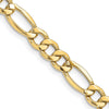 Gold (10K & 14K) Semi-Solid Figaro Chain