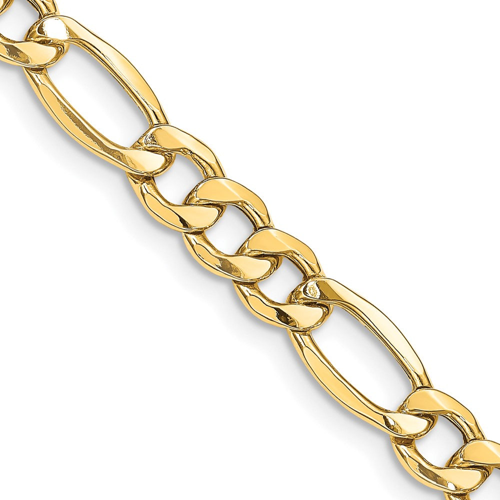 Gold (10K & 14K) Semi-Solid Figaro Chain