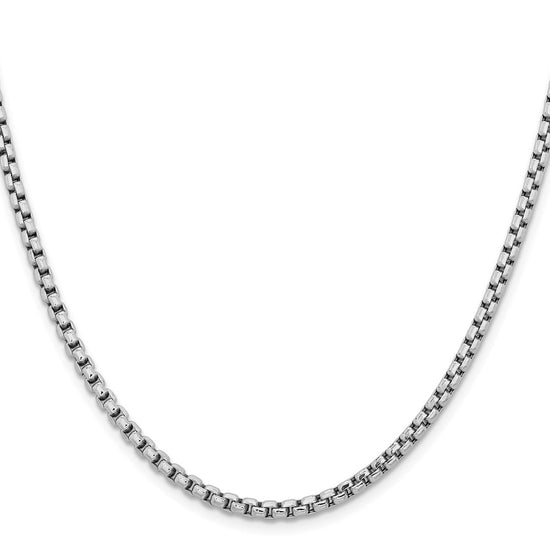 Gold (14K) Semi-Solid Round Box Chain