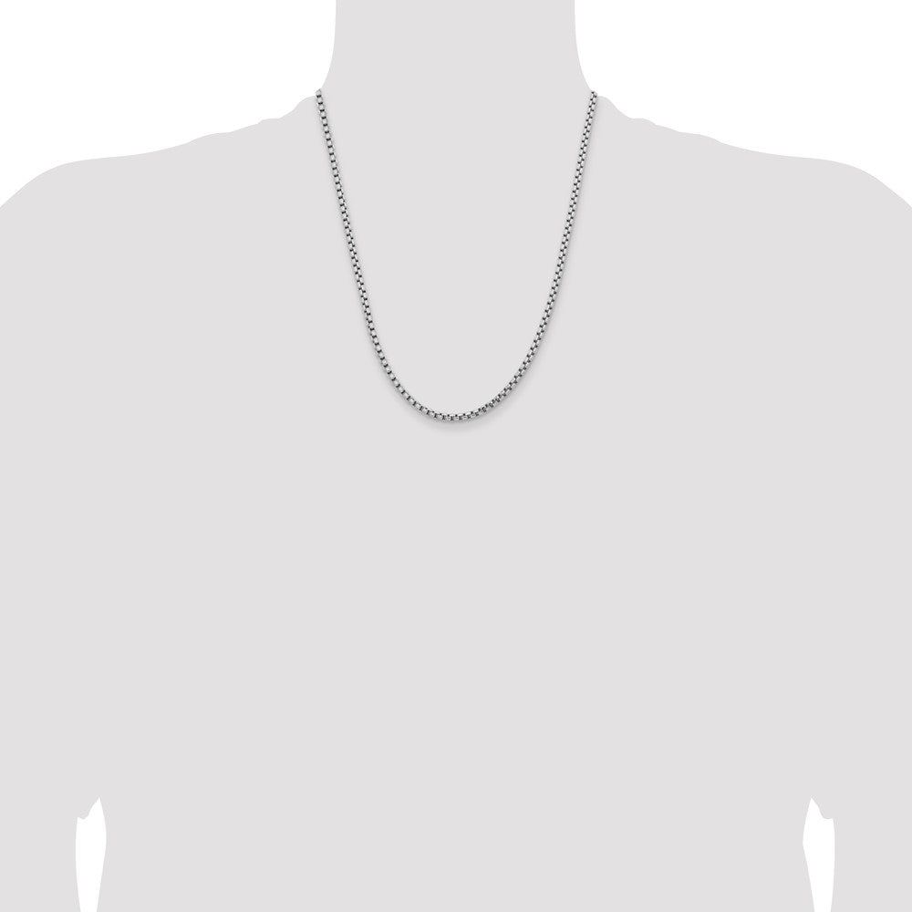 Gold (14K) Semi-Solid Round Box Chain