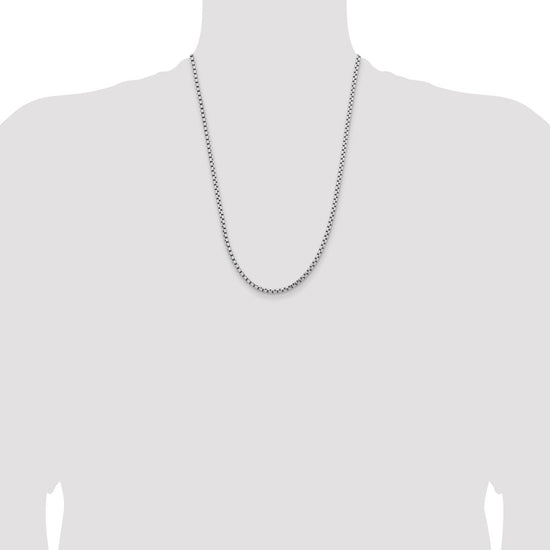 Gold (14K) Semi-Solid Round Box Chain